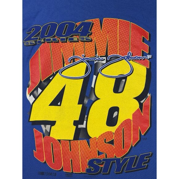 Vintage Y2K Nascar Jimmie Johnson Hendrick Nextel Car Racing Chevy XL Tee Rare - Picture 10 of 14